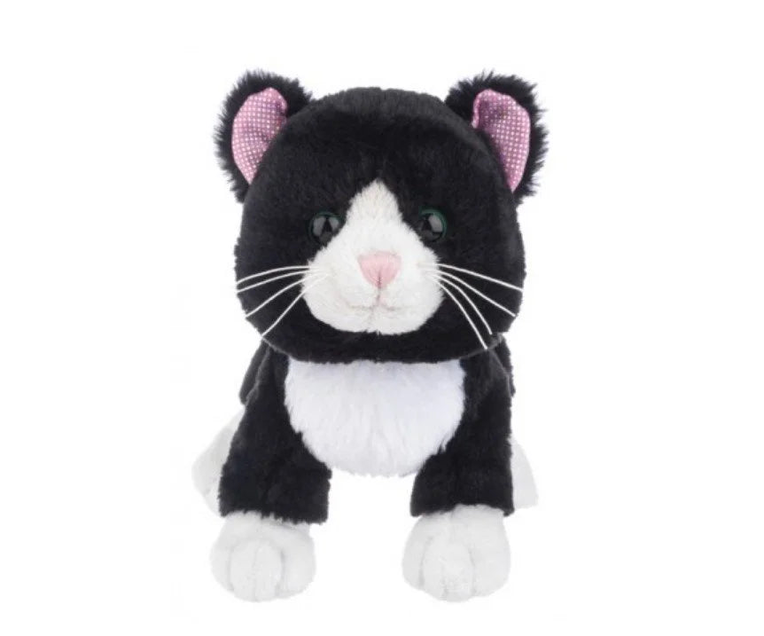 8.5" BLACK AND WHITE CAT
