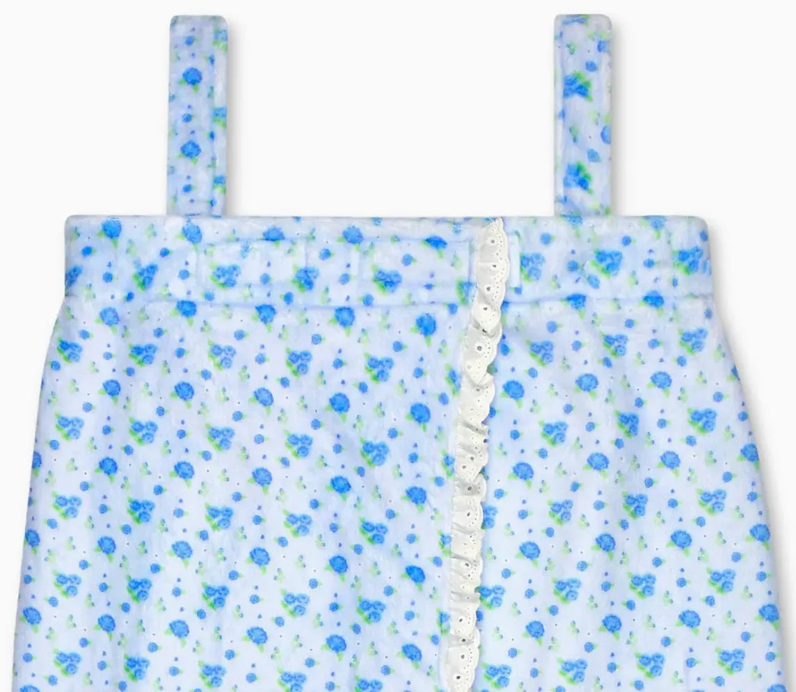 Blue Ditsy Spa Wrap