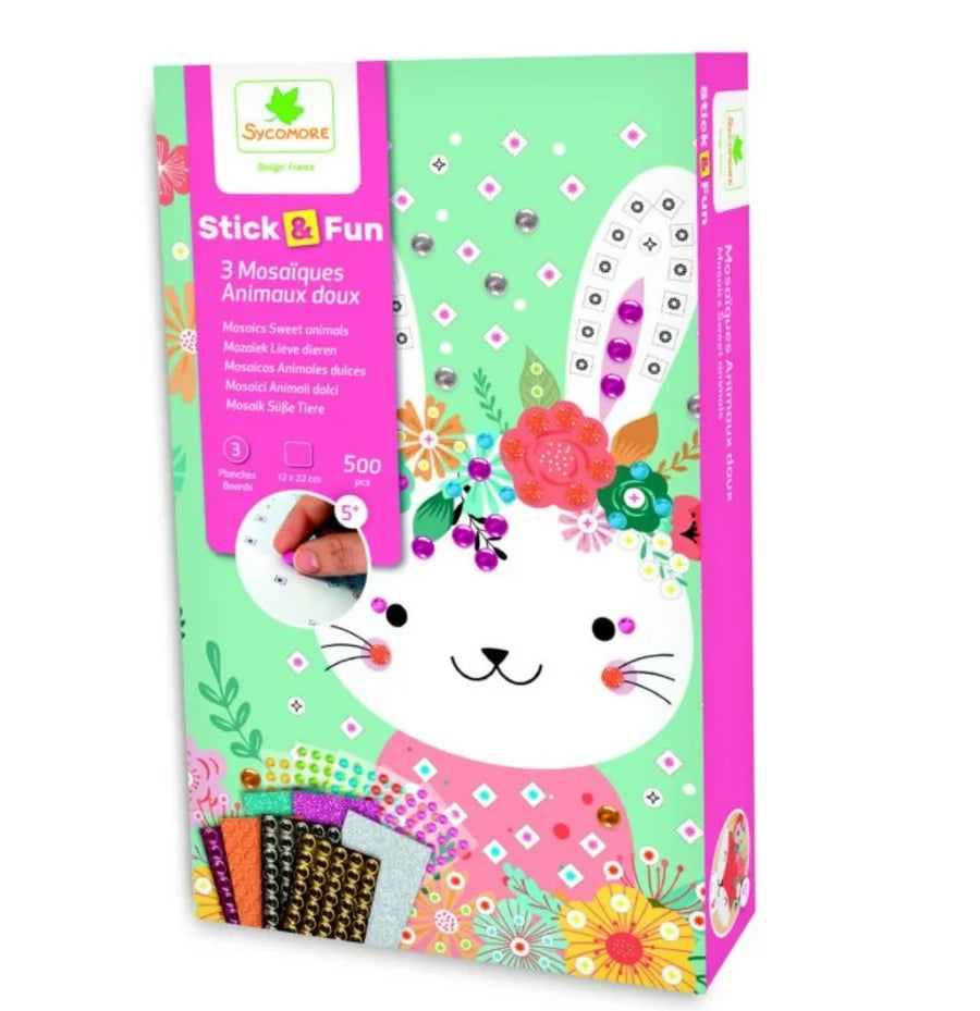 Stick'N Fun - XS Mosaics Cuddly Animals