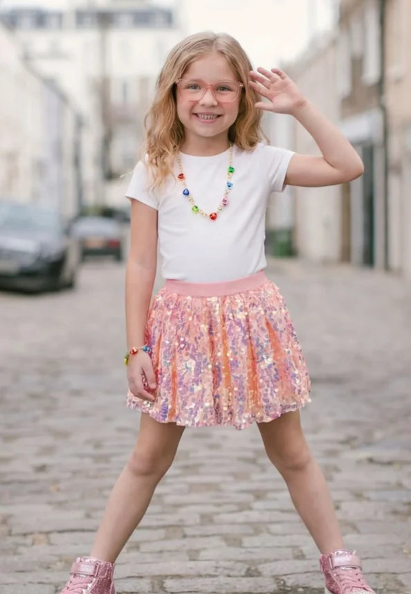 Center Stage Skirt, Hot Pink, Size 4-6