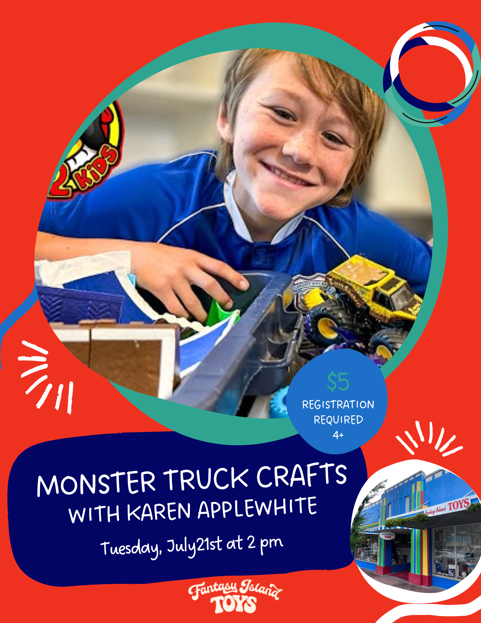 July 21  - Monster Truck Craft