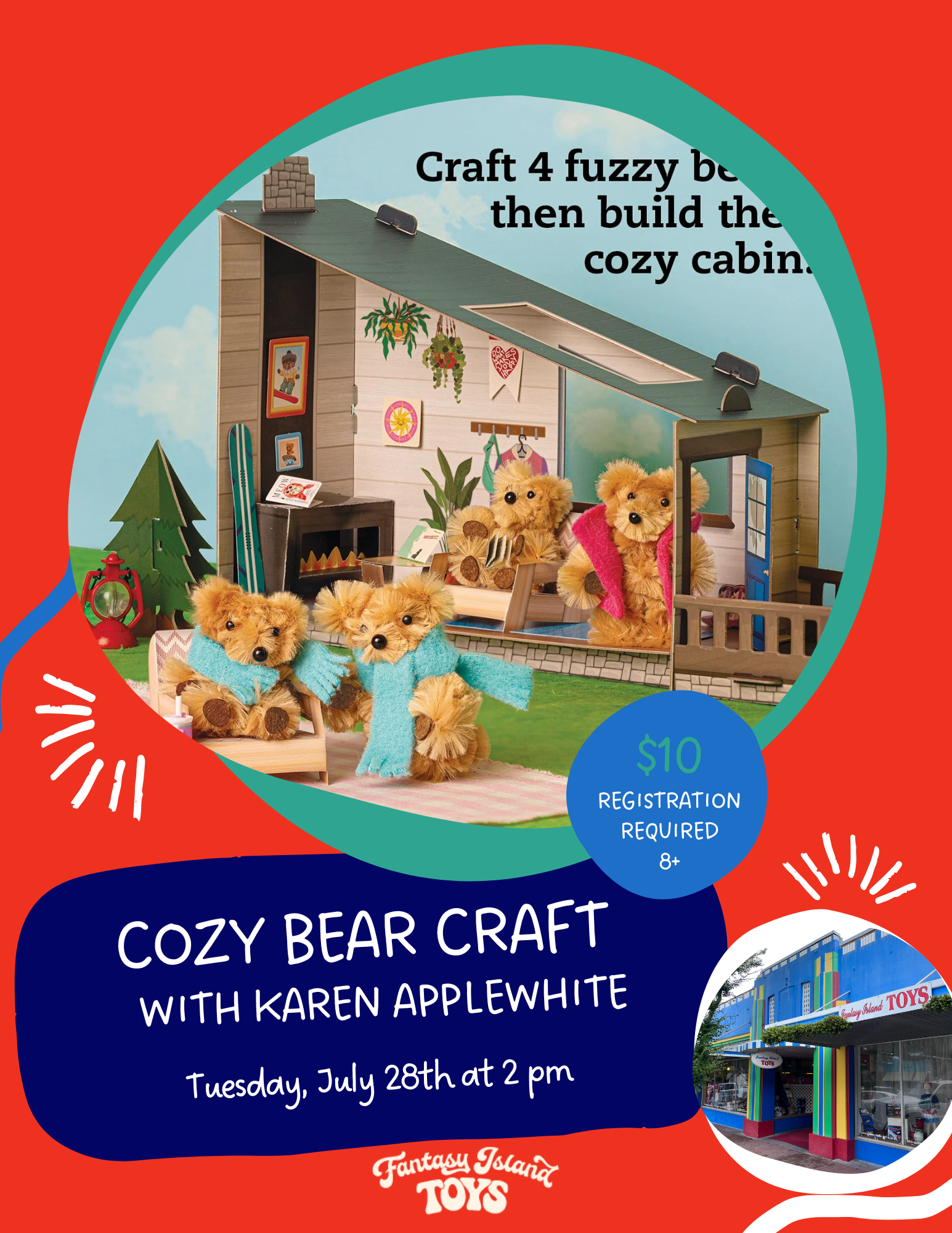 July 28  - Cozy Bear Craft