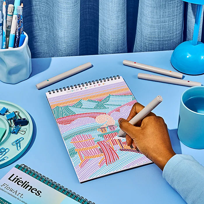 FlowArt: Dot-by-Letter Winter's Glow
