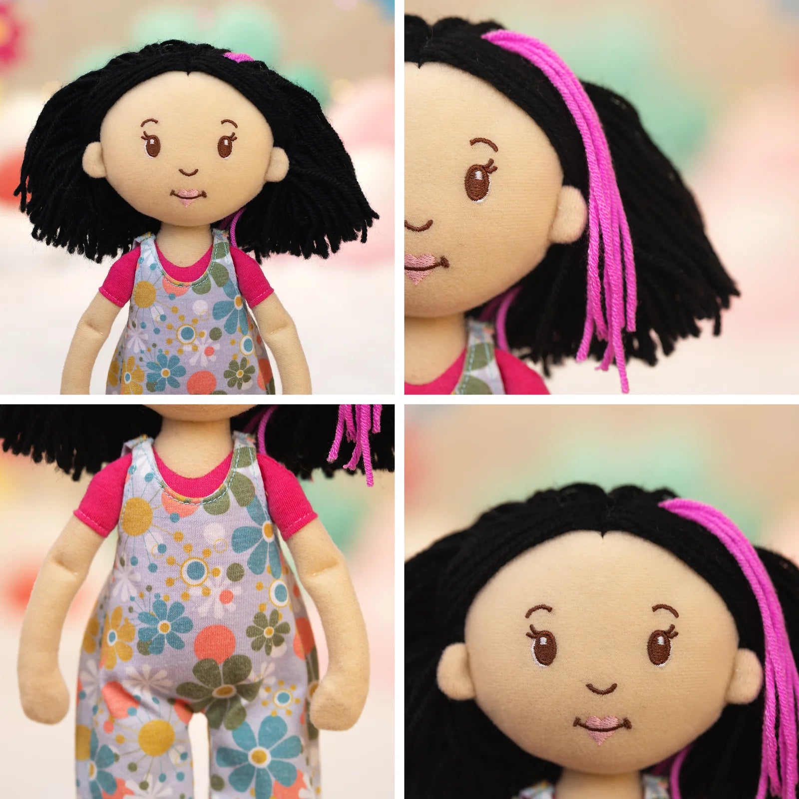 Groovy Girls Doll Light Peach Skin Black Hair Daisy
