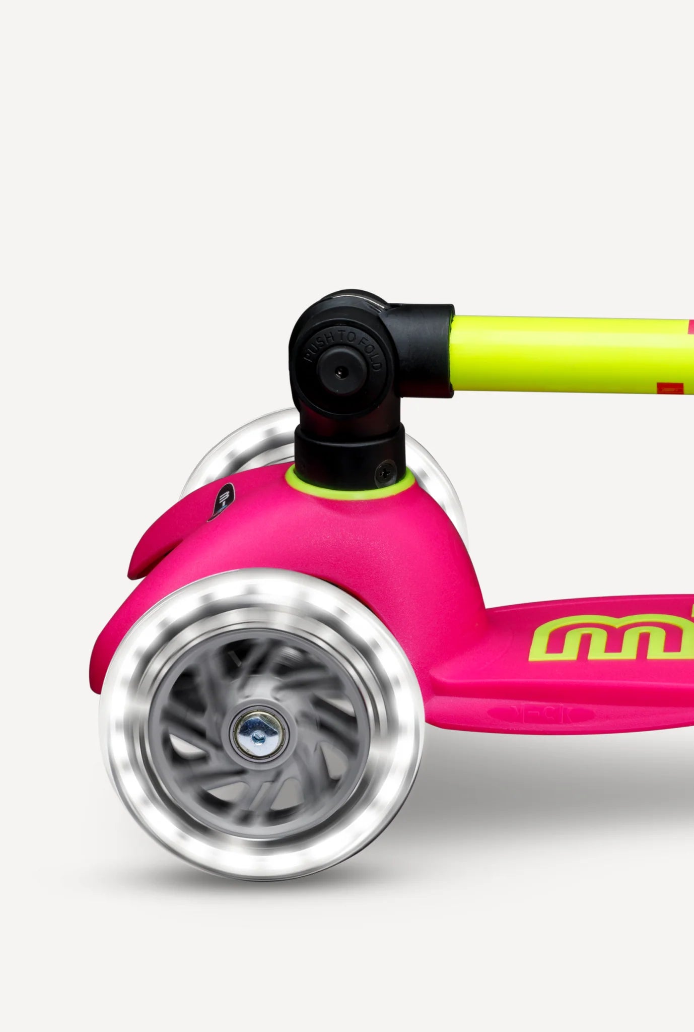 Mini Deluxe Foldable LED Scooter - Neon Colors