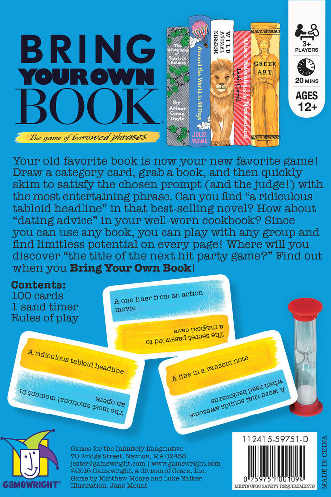 Bring Your own Book Card Game