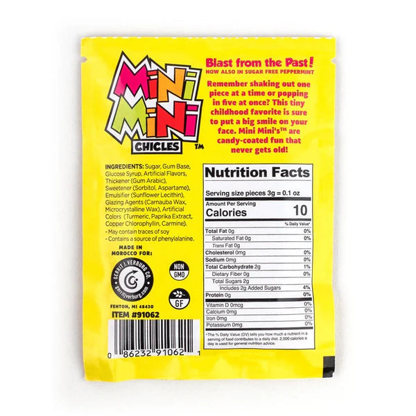 Mini Mini Fruit Chicles