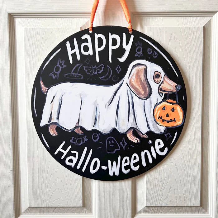 Happy Hallo-Weenie Door Hanger