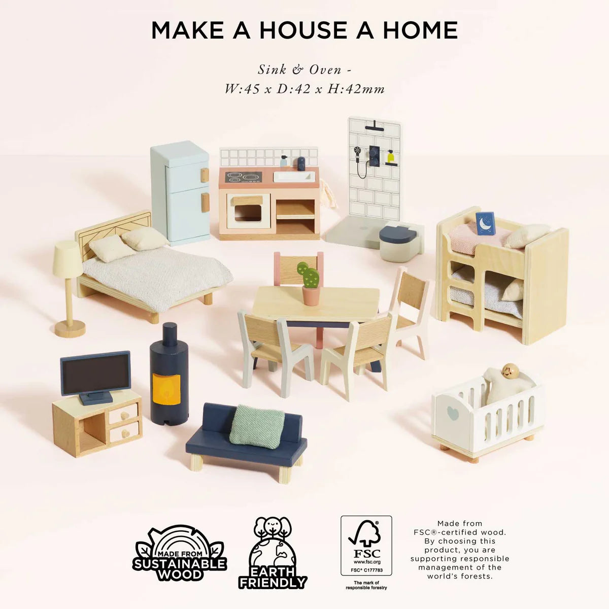 Le Toy Van complete furniture set