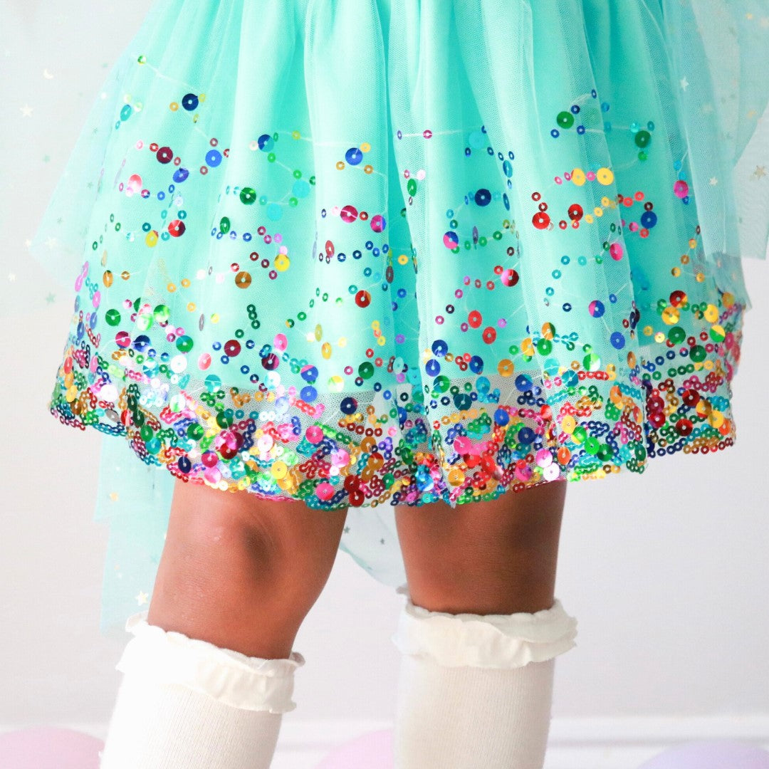 Confetti Aqua Tutu