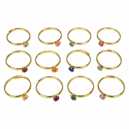 Birthstone Rings (36-Pack, Assorted)
