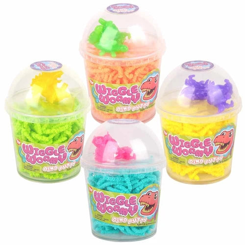 3.6" Wiggle Wormy Dinosaur Putty