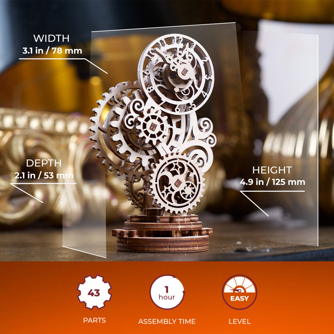 Ugears Steampunk Clock