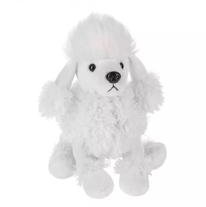 8.5" WHITE POODLE