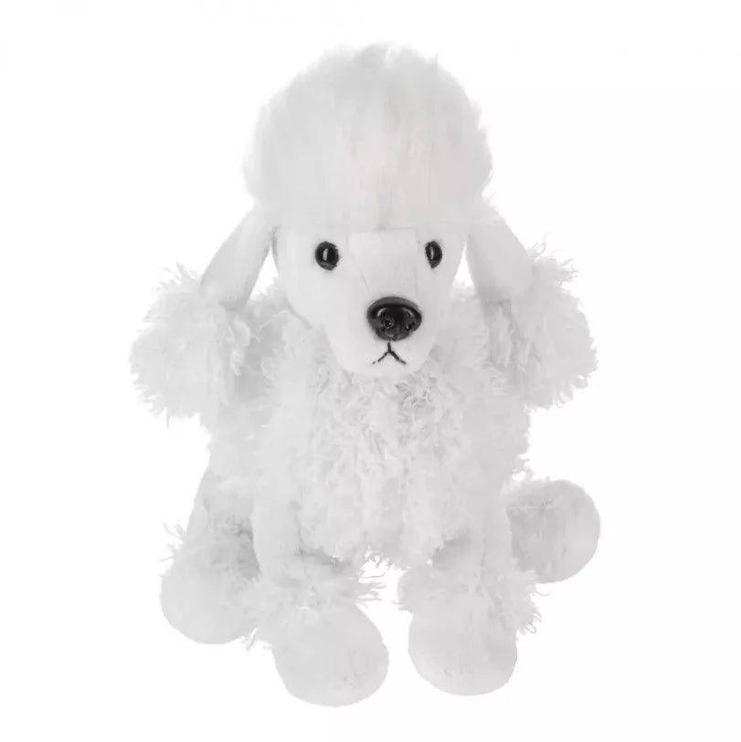 8.5" WHITE POODLE