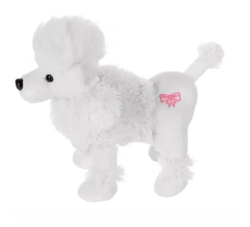 8.5" WHITE POODLE