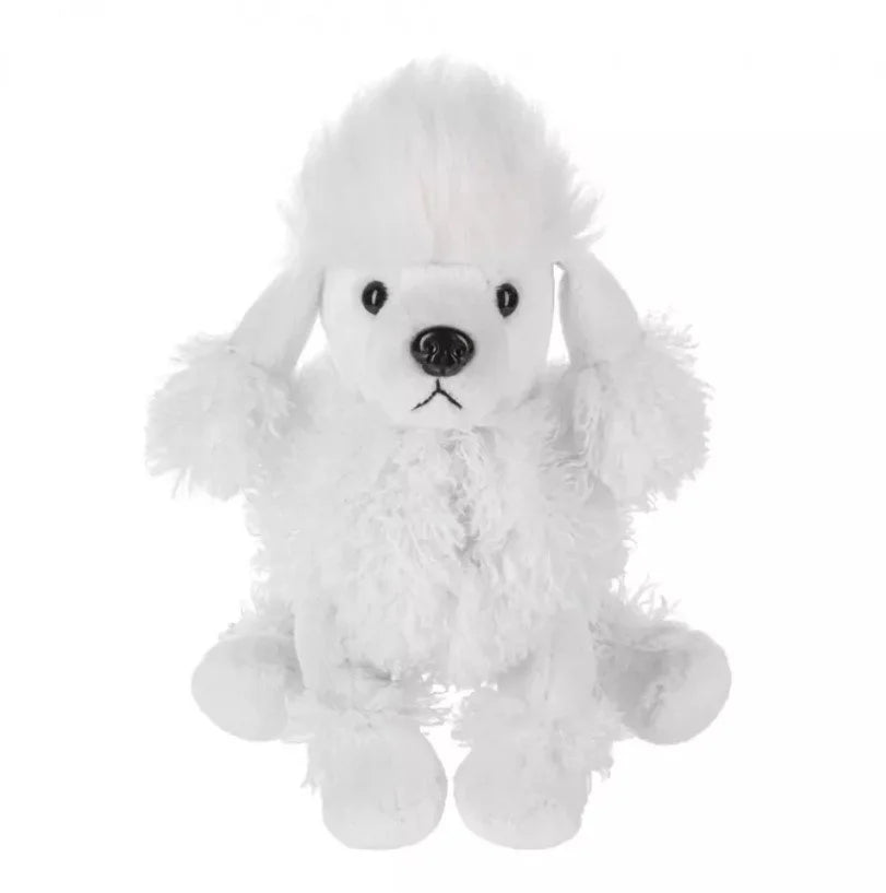 8.5" WHITE POODLE