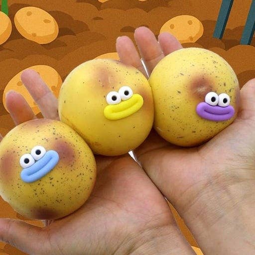 Potato Mochi Squishy (Medium) –Soft & Stretchy Stress Relief