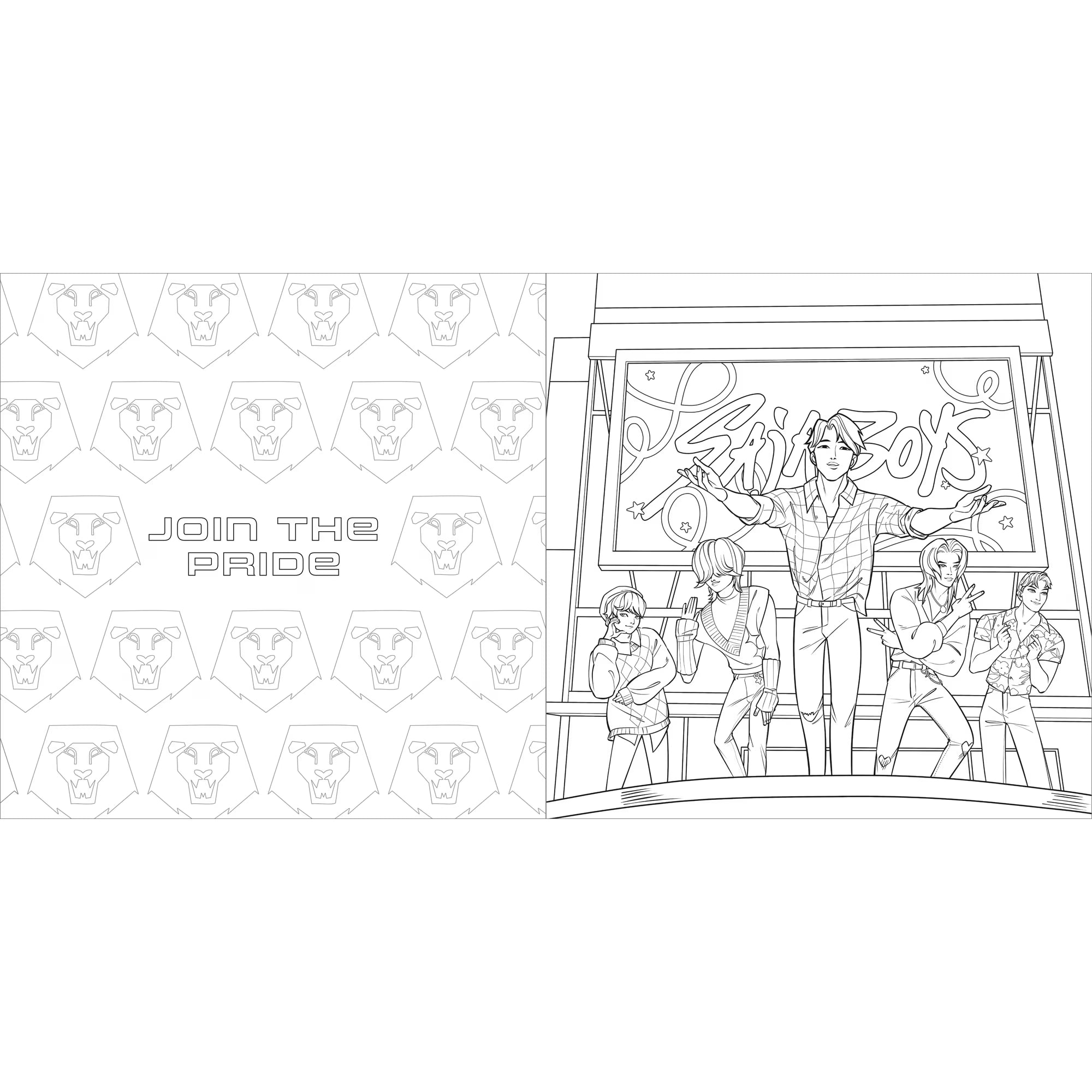 KPop Demon Hunters The Official Deluxe Coloring Book
