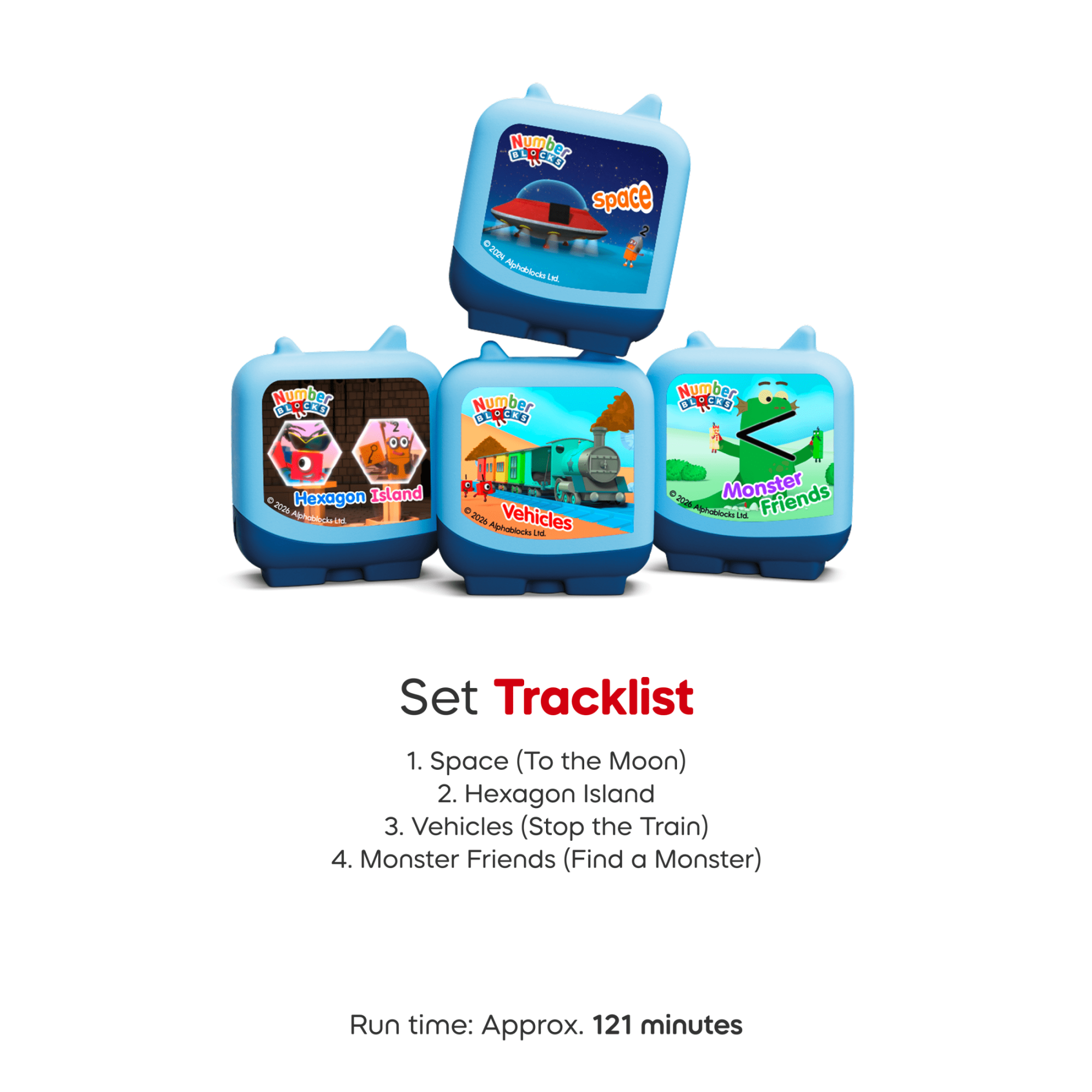 Tonies Numberblocks Pocket - 4 Pack