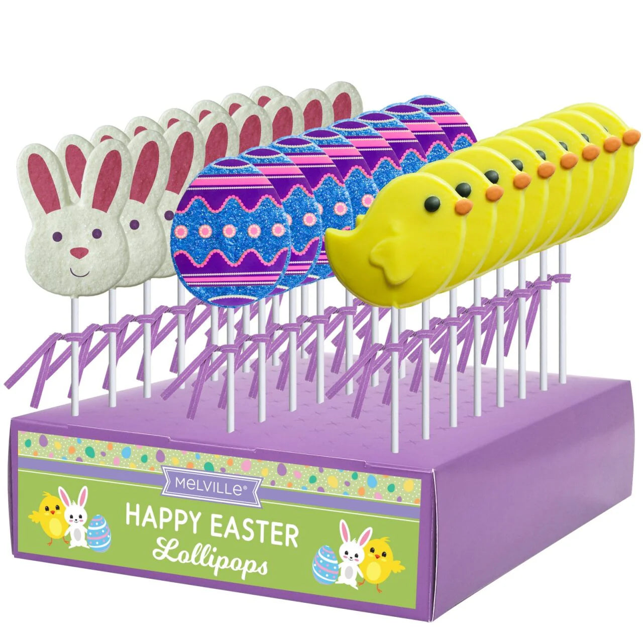 Fancy Easter Hard Candy Lolli Bunny/Chk/Egg