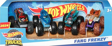 Hot Wheels: Monster Trucks: 1:64 4-Pack: Things with Teeth