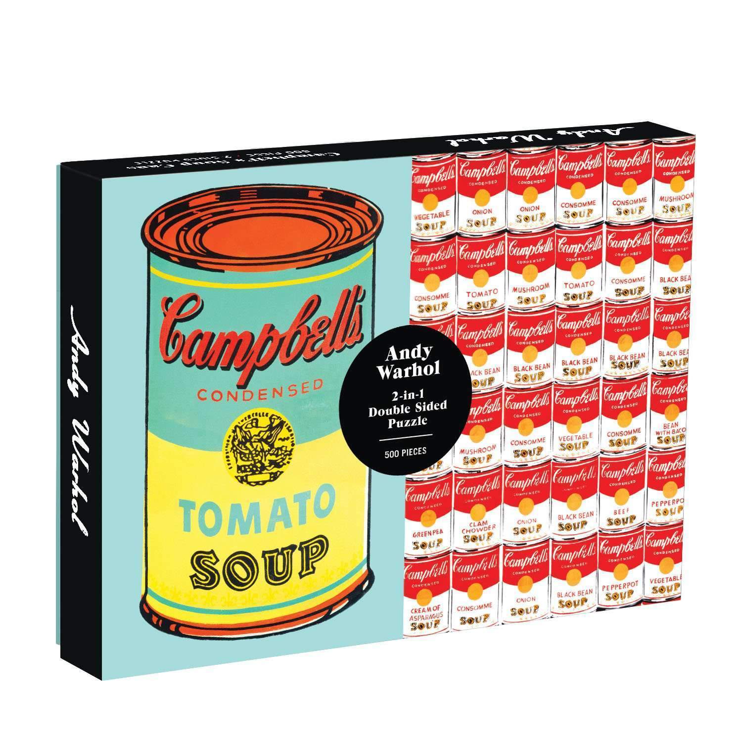2 Sided Warhol Soup Can 500 pc Puzzle