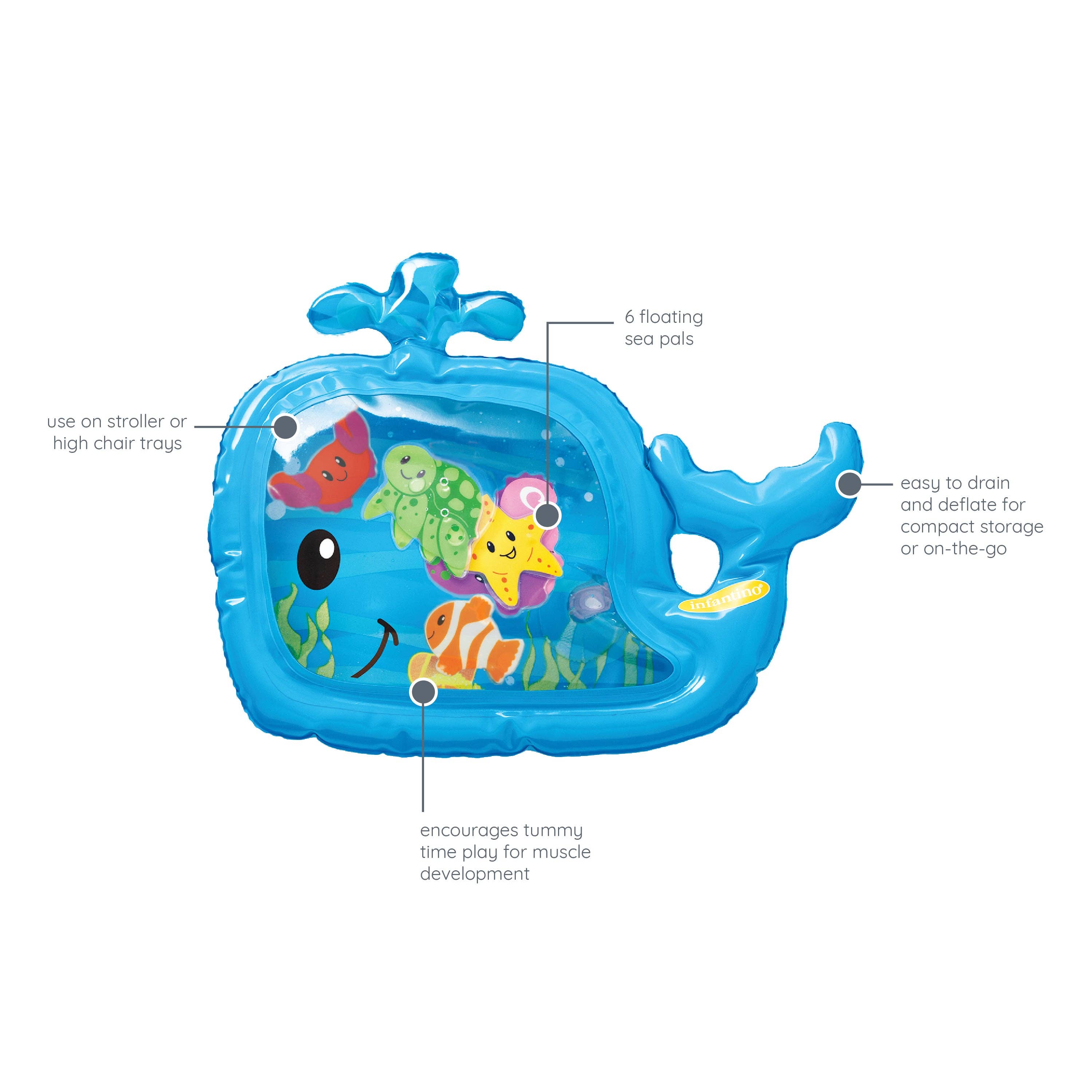 Pat & Play Water Mat - Whale