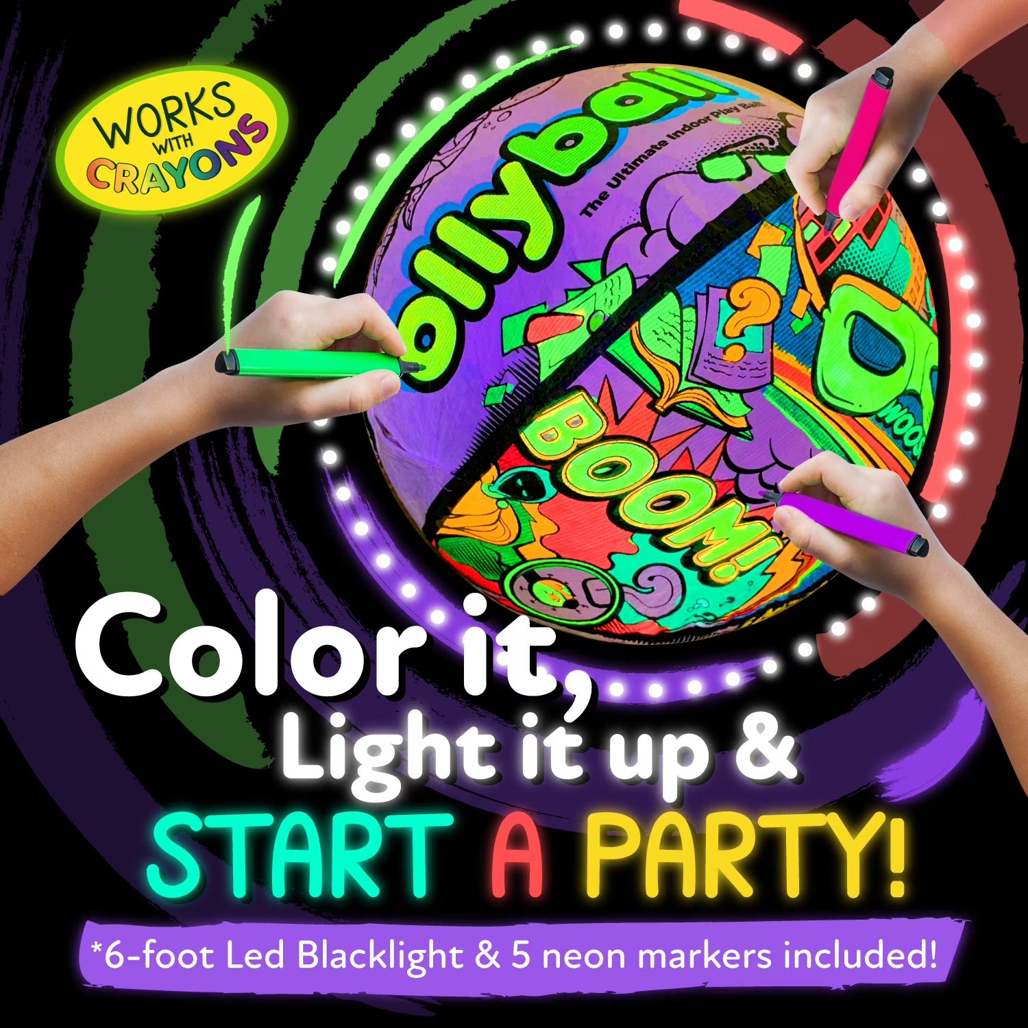 Ollyball Glow Party in ECO Pack