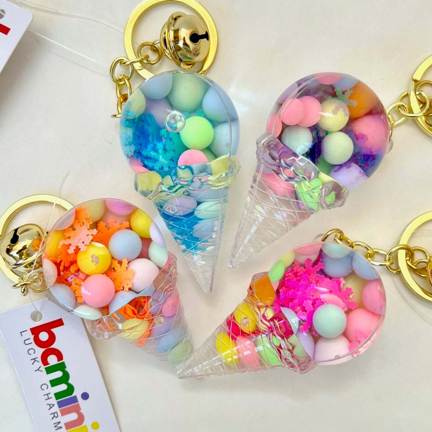 Ice Cream Boba Floaty Key Charm (assorted)