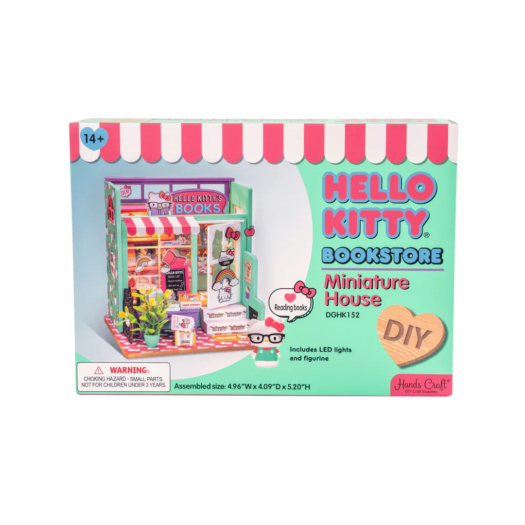 Hello Kitty Bookstore DIY Miniature House Kit