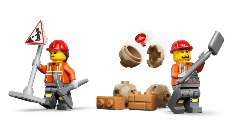 LEGO Yellow Backhoe Loader