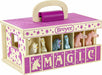 Unicorn Magic Wood Carry Stable with 6 Unicorns