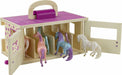Unicorn Magic Wood Carry Stable with 6 Unicorns