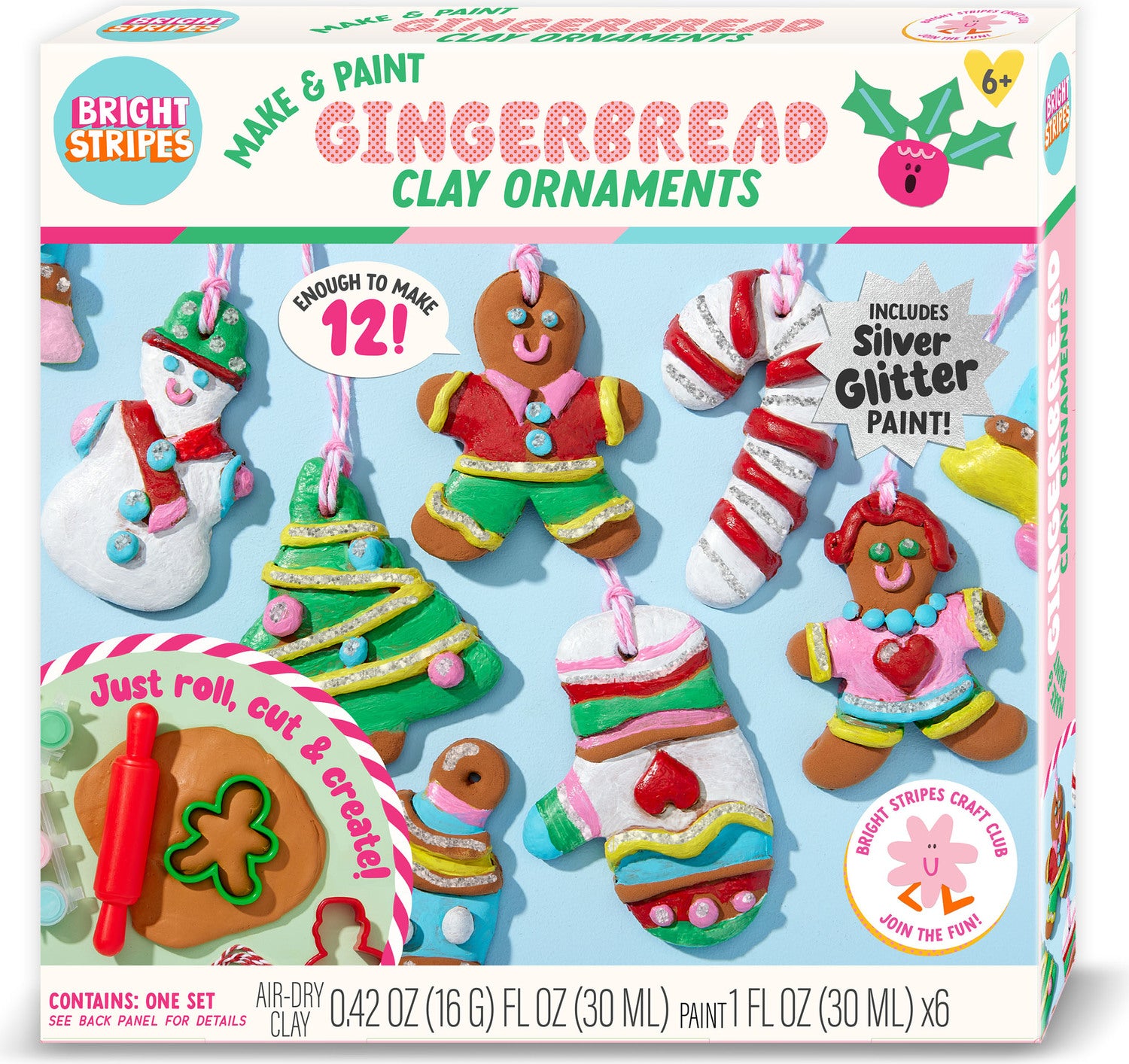 Make & Paint Gingerbread Clay Ornaments