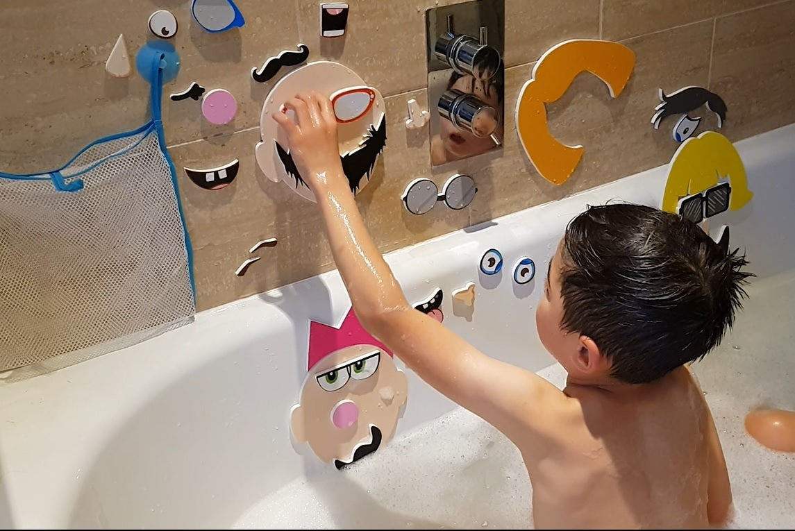 Bath Time Stickers Silly Faces