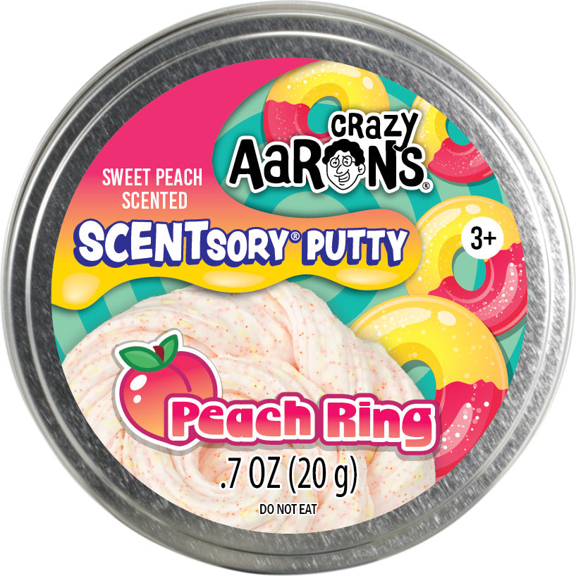 Scentsory Peach Ring - 2.75" Thinking Putty Tin