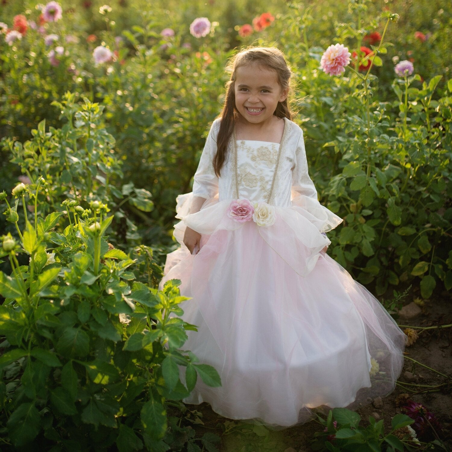 Golden Rose Princess Dress (Size 3-4)