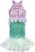 Misty Mermaid Dress, Pink/Blue (Size 3-4)