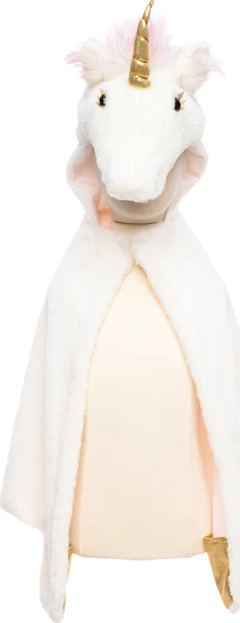 Unicorn Cuddle Cape, White (Size 4-6)