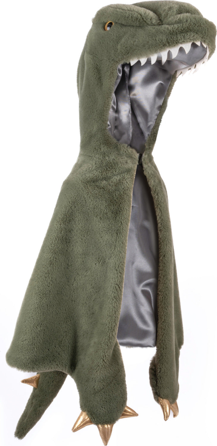 Green T-Rex Cuddle Cape (Size 5-6)