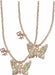 Bff Butterfly Share & Tear Necklaces