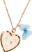 Butterfly Heart Locket Necklace