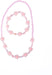 Pink Crystal Blooms Necklace & Bracelet Set