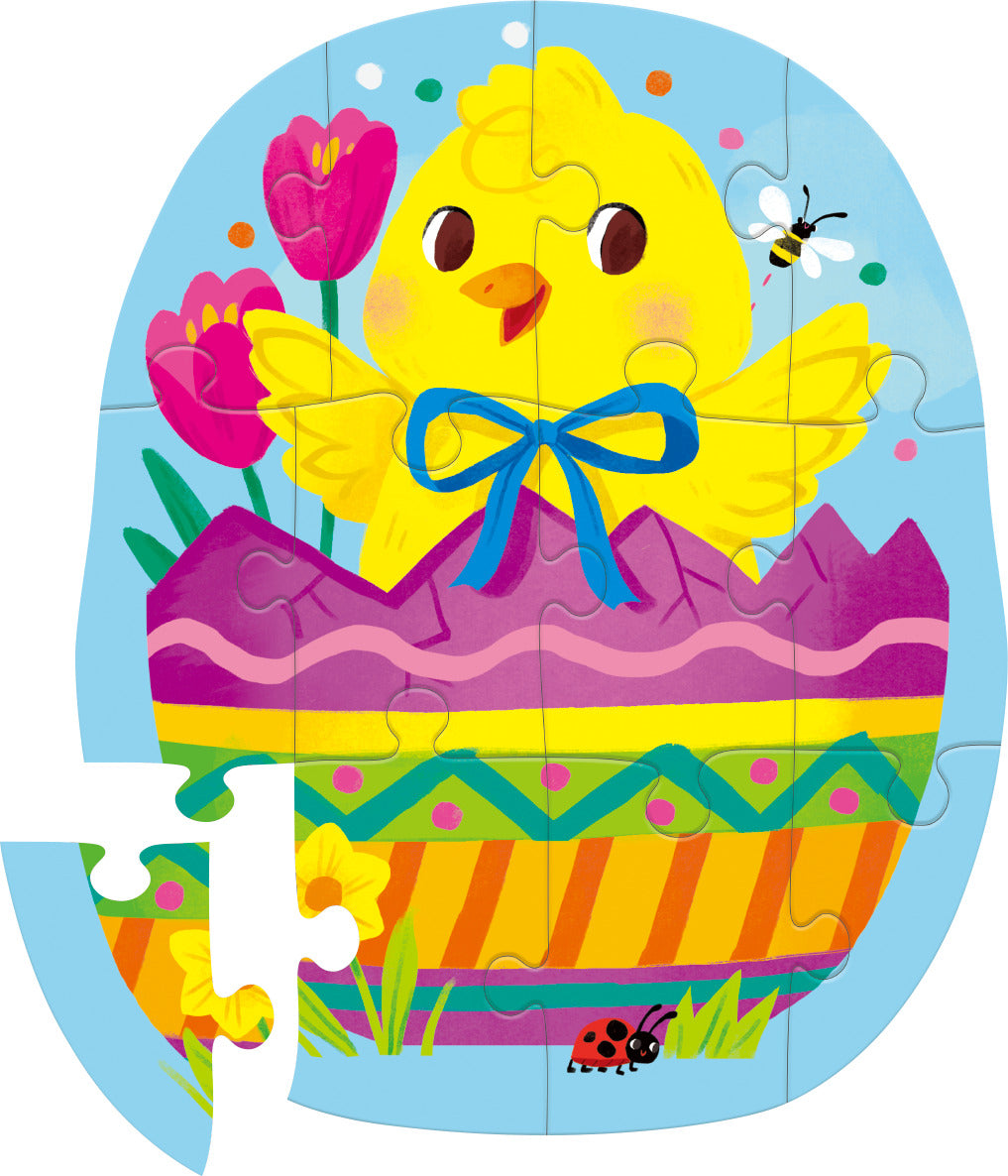 12-Pc Mini Puzzle - Easter Egg