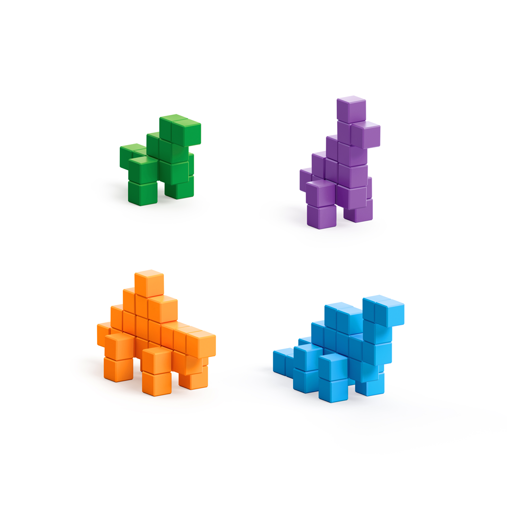 Mini Dinos - 80 PIXIO Blocks