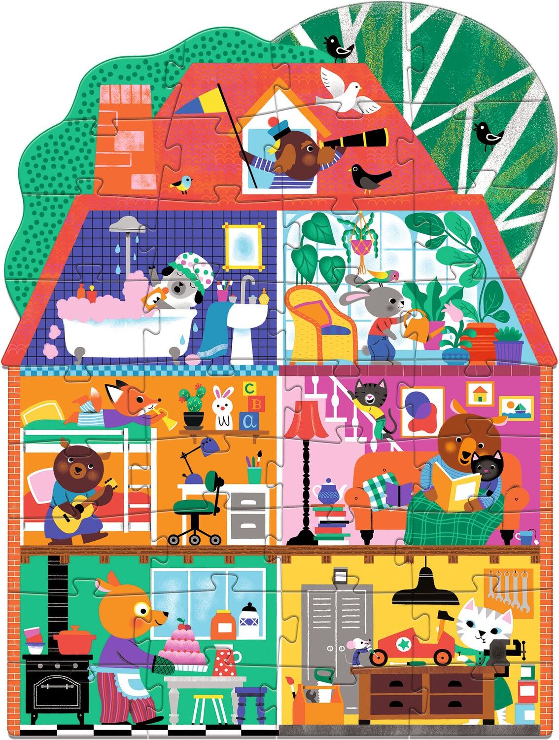 The Little Buddies' House 36 pc Giant Floor Jigsaw Puzzle