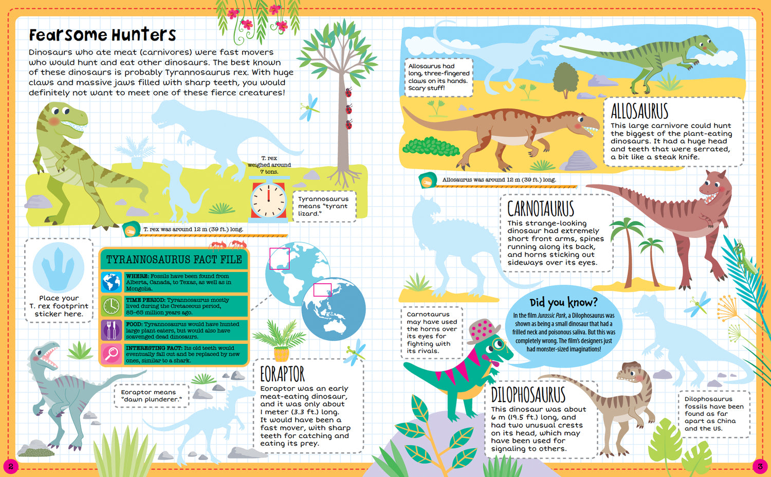 Dinosaur, Sticker Facts