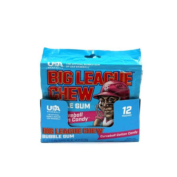 Big League Chew Curve Ball Cotton Candy Gum,