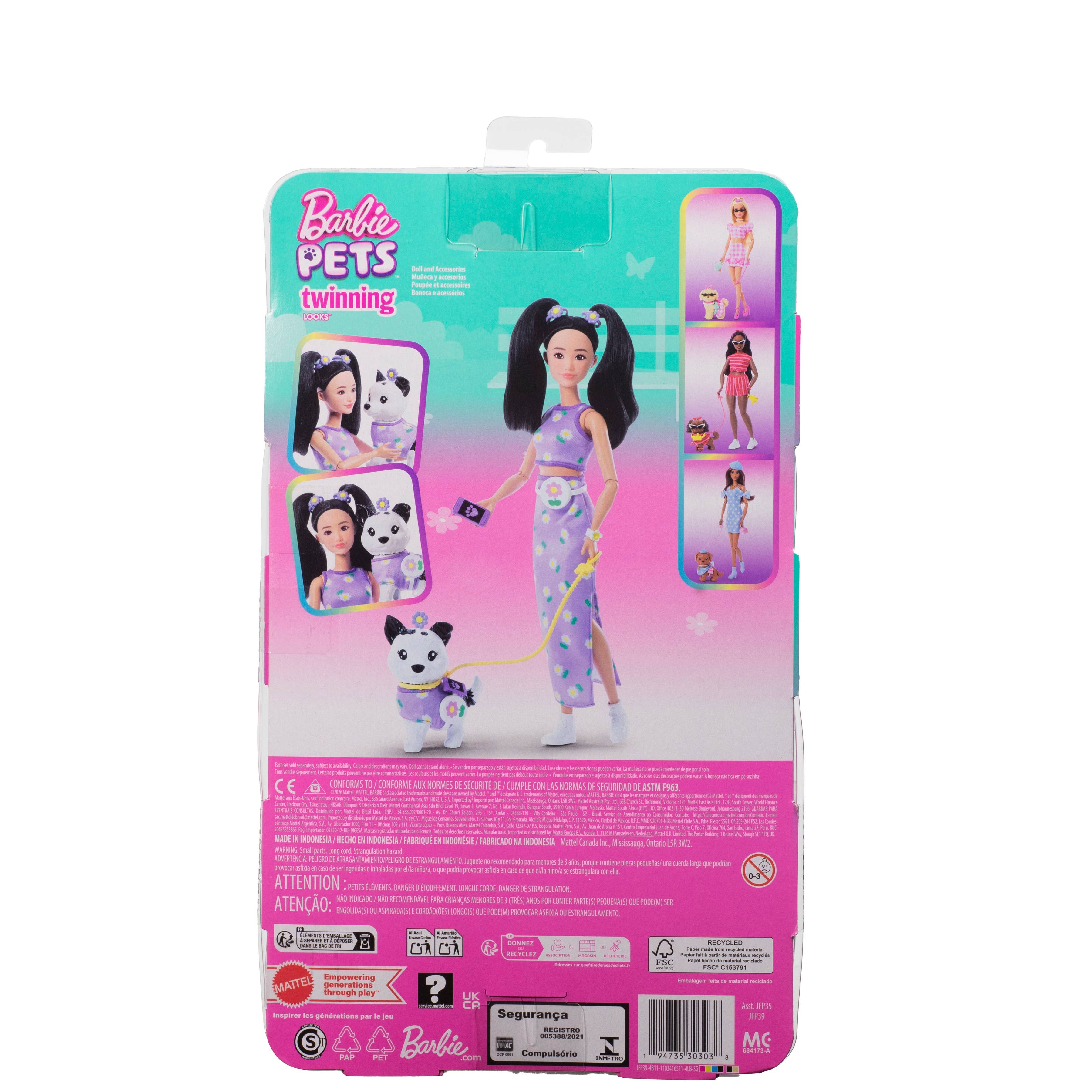 Barbie Twinning Looks Flowers Doll and Accessories